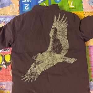 Tea Collection Brown Jacket with Bird Design